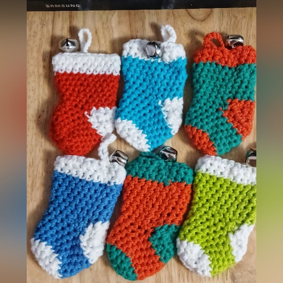 Bright Green Sock Christmas Ornament - Picture 2 of 2